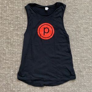 Pure Barre red circle p tank top